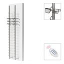 SRC wall display, 2 remote lockable rods (36), 450x1500x280 mm