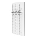 RT wall display, 3 open rods (54 frames), 700x1500x280 mm