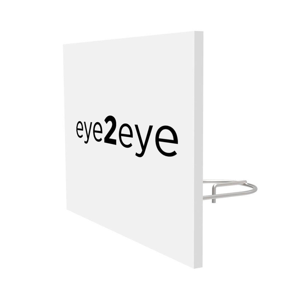 Porte-logo pour tige, acrylique avec impression, 120x50 mm