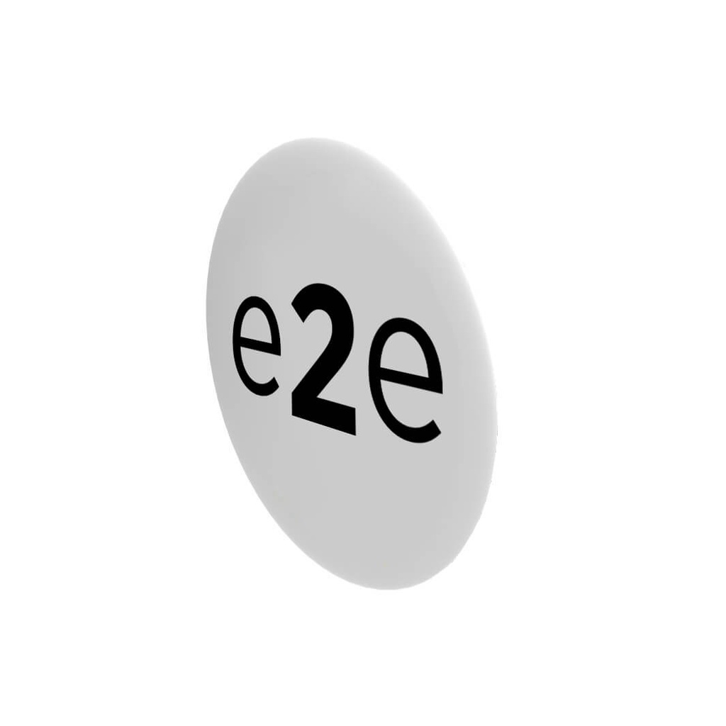 3D samoljepljiva naljepnica za držač logotipa za cijev, eliptična, 71,5x57,5 mm