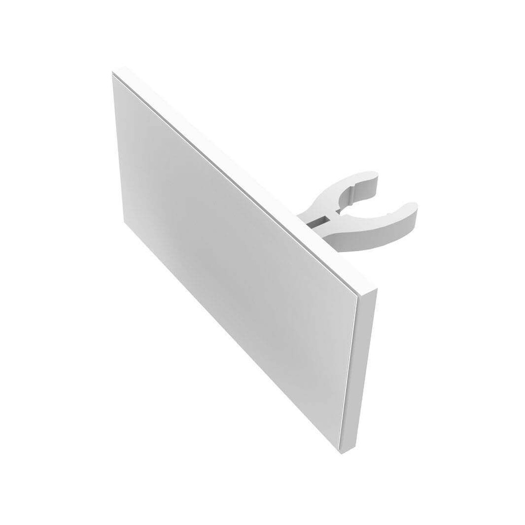 Logo holder for rod, acrylic, magnetic 120x50 mm