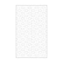 Pin Solo Single Lock panel with oval holes, lockable pins, satinated acrylic