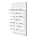 Vivida zidni prezenter, 7 akrilnih LED polica, dekorativna rubna rasvjeta