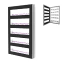Showcase with doors, shelves, 900x1500x350 mm