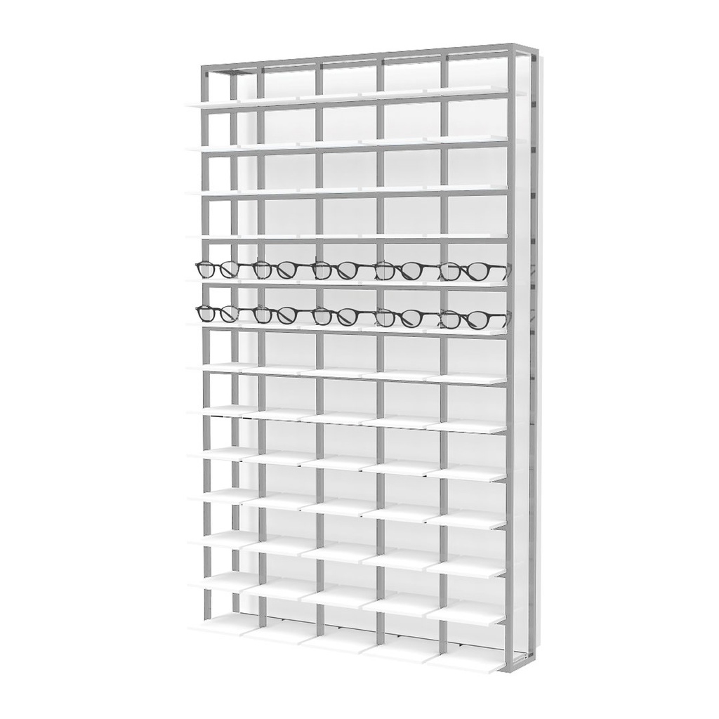 Mosaic wall display, 930x1530x320 mm