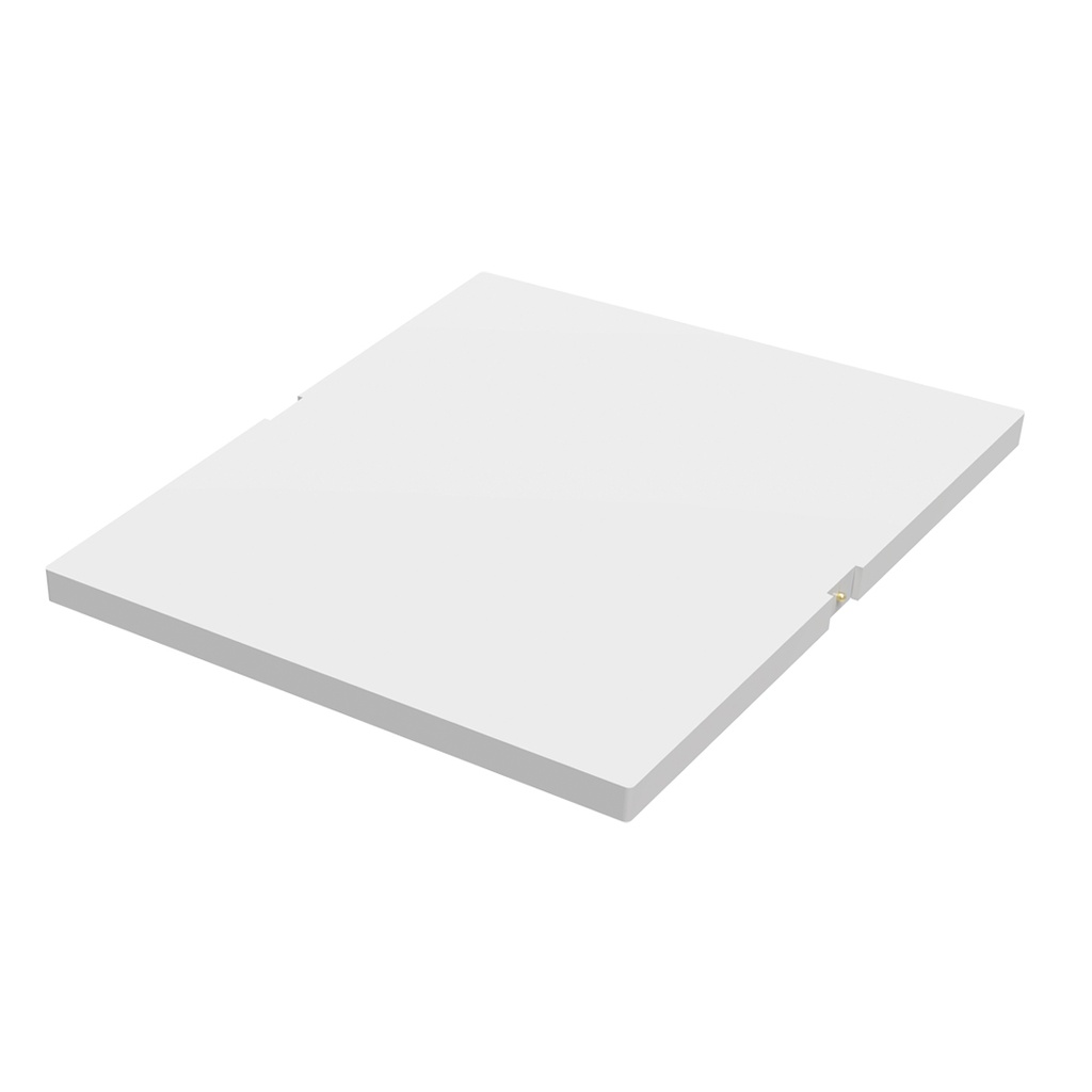 Mosaic LED shelf, white acrylic, 173x200 mm