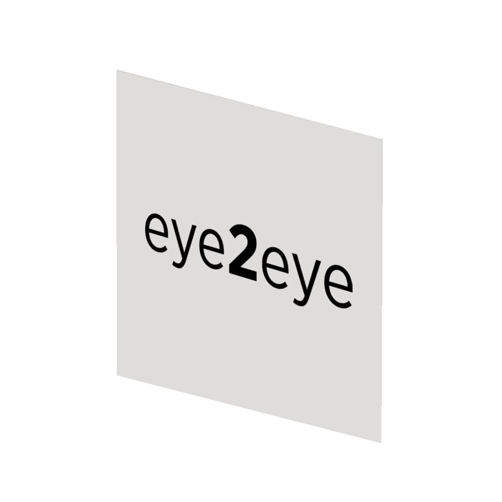 Plaque logo LED Stripe avec impression, magnétique, 200x200 mm