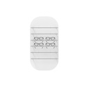 Clear Look Wandpräsenter, oval geformt, 6 Stangen (12), 400x760x280 mm