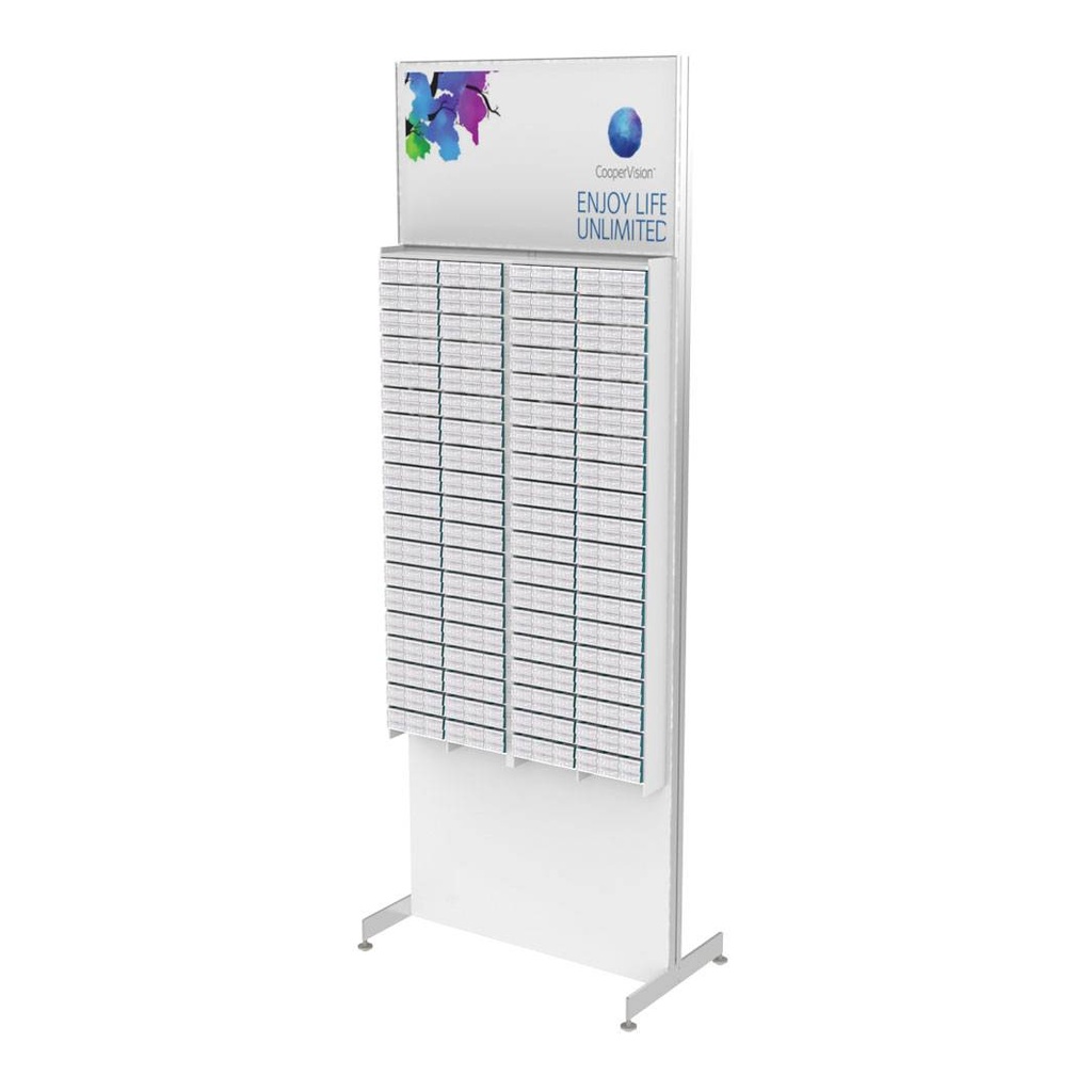 Espositore FS per lenti a contatto, 1 lato, 739x1471(1971)x423 mm