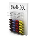 Table display for reading glasses, 1-sided, 4 glasses, 20 cases, 300x620x140 mm