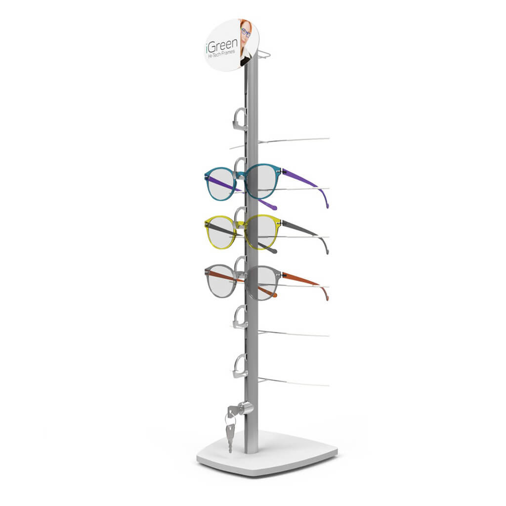 Espositore da tavolo con 1 asta RR6 (6), 197x620 mm