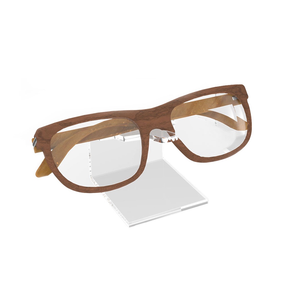 [A.GH3.S / D.GH.1 small] Porte-monture DUAL, polycarbonate transparent (50x51x65 mm)
