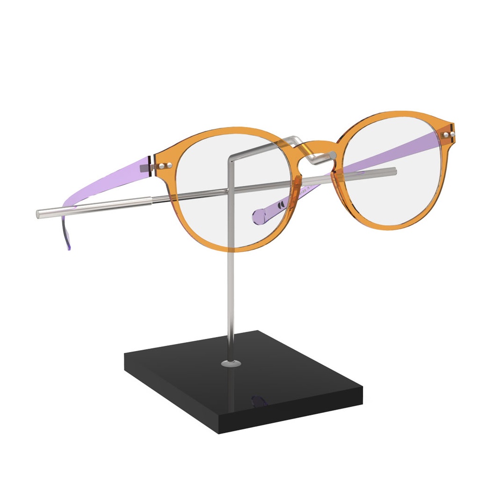 Porta montura, base acrílica con soporte de aluminio