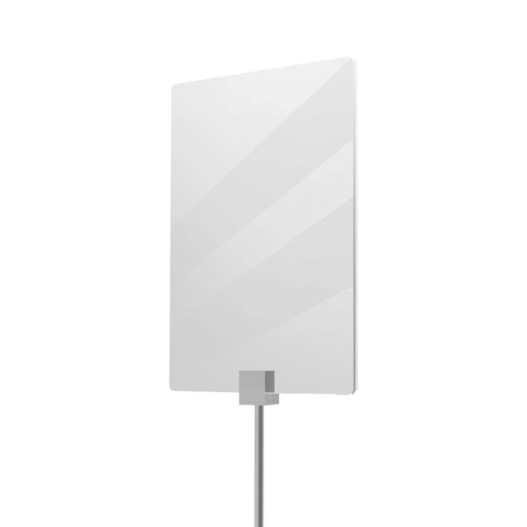 Miroir autoportant pour vitrine