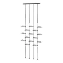 Espositore Sky Line Solo, 4 aste con 15 ripiani laterali, 1000x1600-4000 mm