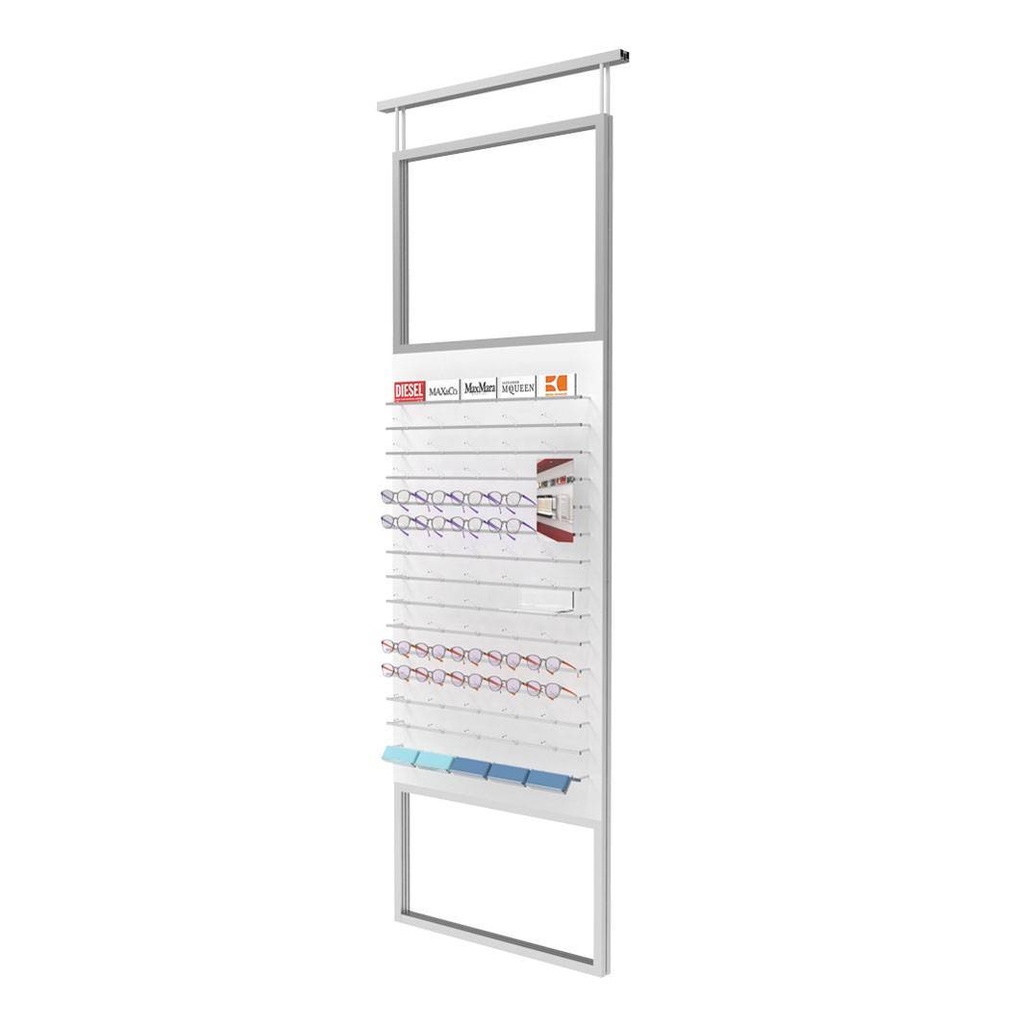 Expositor Telescope, 1 panel con 15 barras (75), 900x1800-4500 mm