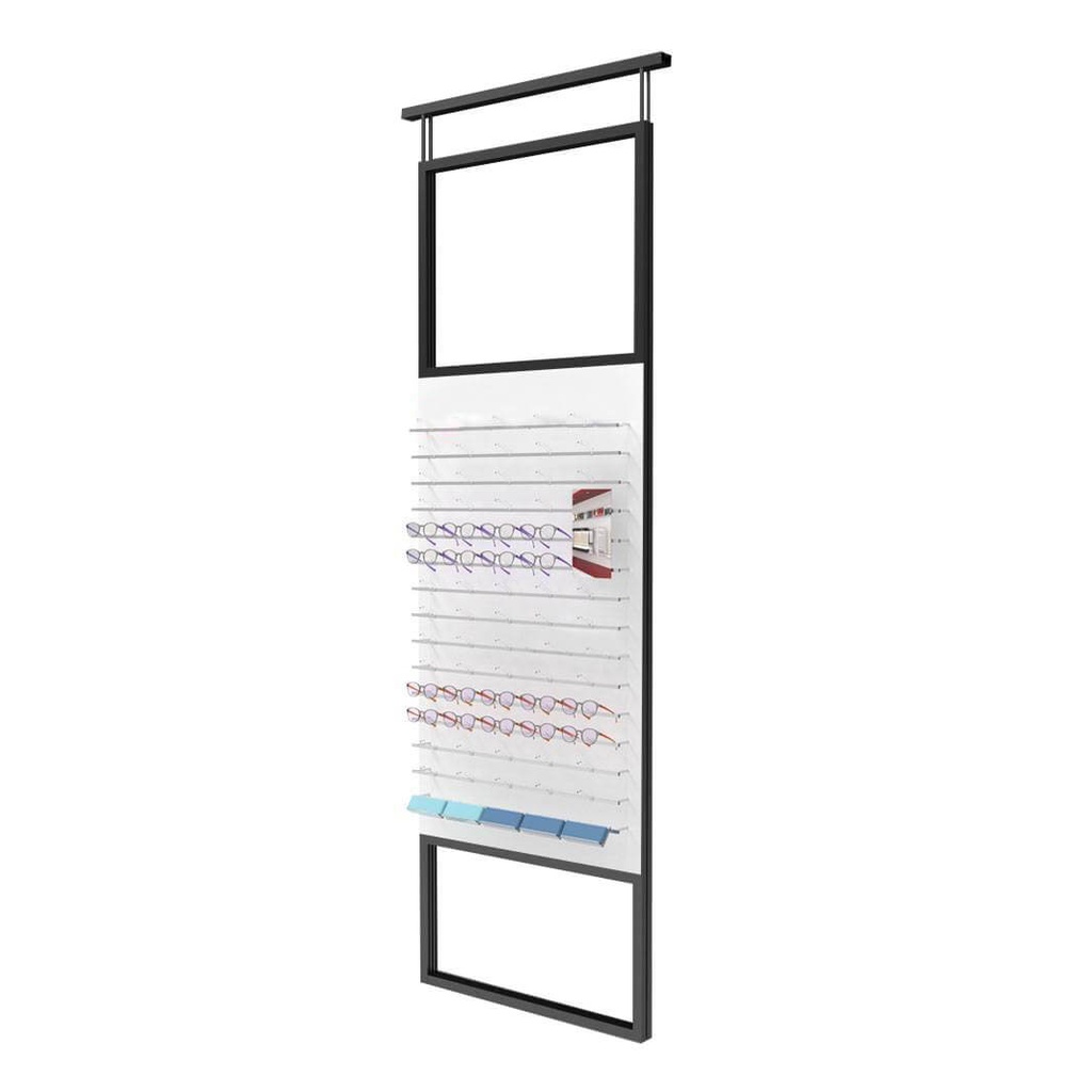 Telescope display, 1 panel with 15 bars (75), 900x1800-4500 mm