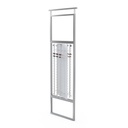 Présentoir Telescope, plateau rotatif avec 6 tiges (108), 900x1800-4500 mm