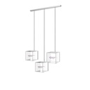 Espositore Sky Line Solo, 3 aste LED con 3 scatole LED in acrilico, 1000x1600-4500 mm