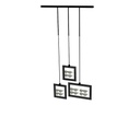 Sky Line Solo prezenter, 3 okvira s 8 držača naočala, 1000x1600-4500 mm