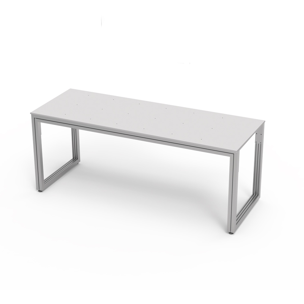 [TD.100.30 / TD.A.100.30 black, black glossy top] Stol za izlog, aluminijska konstrukcija, gornja ploča od akrila s rupama (1000x300x550 mm, crna konstrukcija, akril - crna sjaj)
