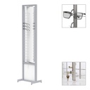 FS display, rotating plate with lockable rods