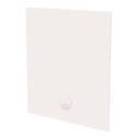 LAB backsplash with cable grommet, 500x560x5 mm