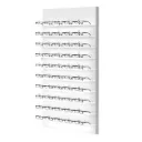 Présentoir mural Vivida Single Lock, 10 étagères LED, éclairage par les bords
