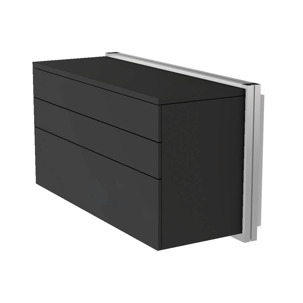 Armoire murale, 3 tiroirs, ouverture tip-on, fermeture douce