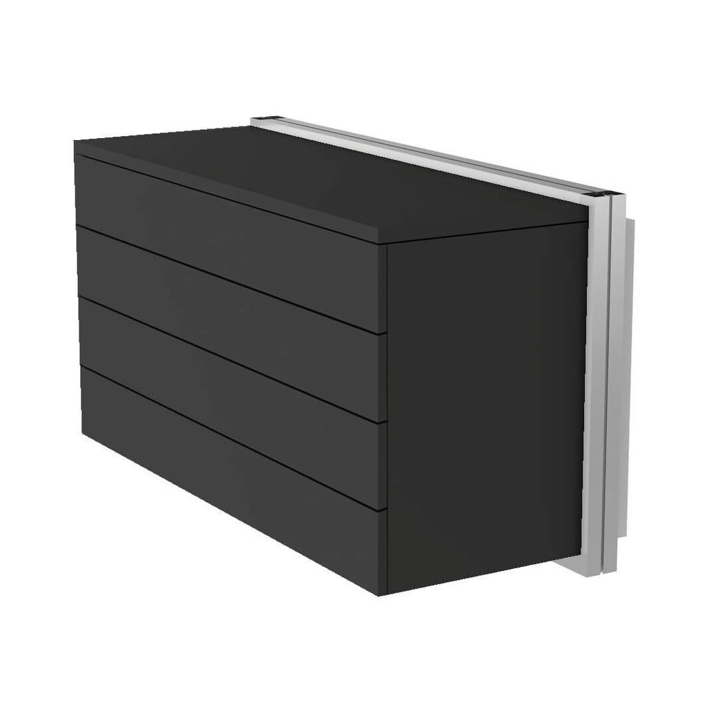 Armoire murale, 4 tiroirs, ouverture tip-on, fermeture douce