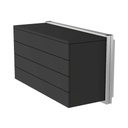 Wandschrank, 4 Schubladen, Tip-On-Öffnung, Soft-Close