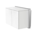 Wall cabinet, 2 doors, push system