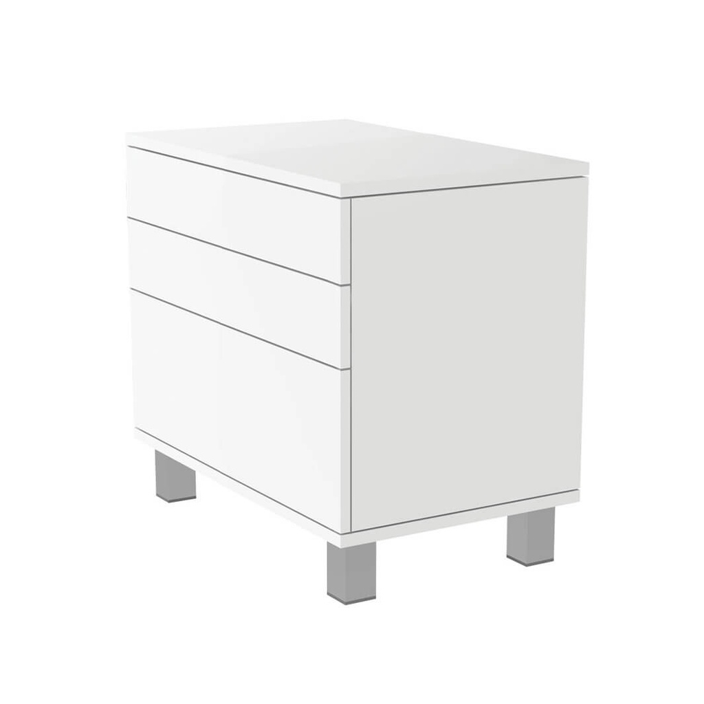 [FU.D.P.3.70 / B3.P.S.70 custom decor] Armoire FS avec 3 tiroirs, ouverture tip-on, fermeture douce (700x580x400 mm, 40 montures + 40 étuis, meuble en finition personnalisée (prix sur demande))