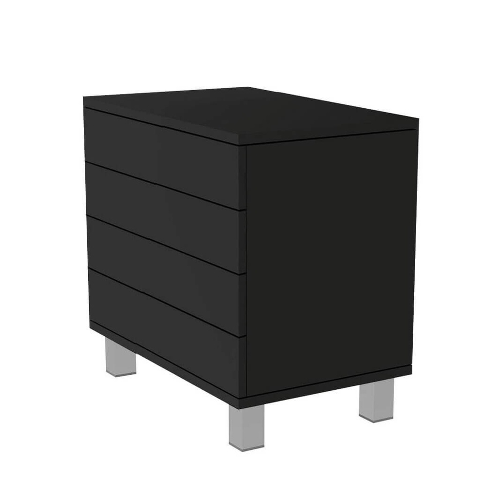 FS Schrank mit 4 Schubladen, Tip-On-Öffnung, Soft-Close