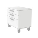 Armoire FS avec 3 tiroirs avec poignées, fermeture douce