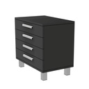 Armoire FS, 4 tiroirs avec poignées, fermeture douce