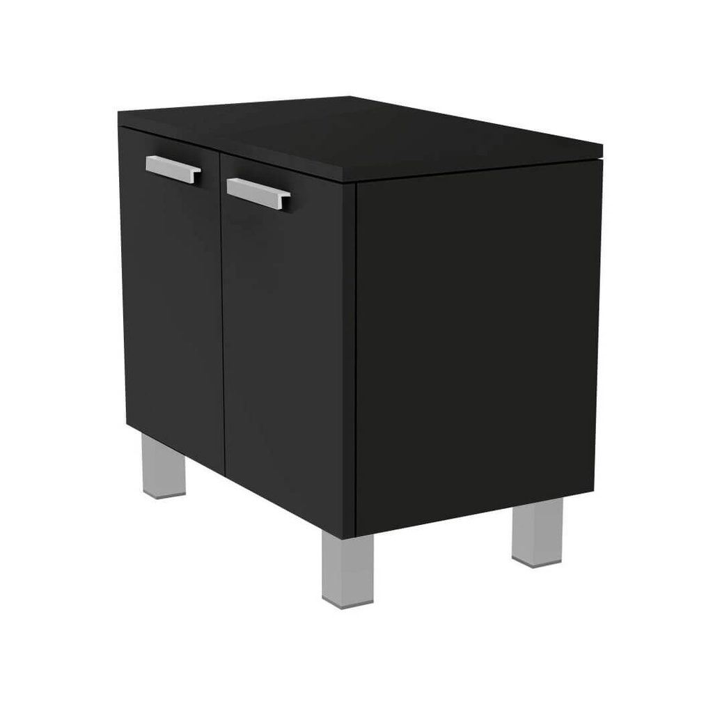 Armoire FC avec portes et poignées, fermeture douce