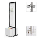 FS display, rotating plate, 4 rods (72 frames), 1 drawer (120 cases), 552x1980x400 mm