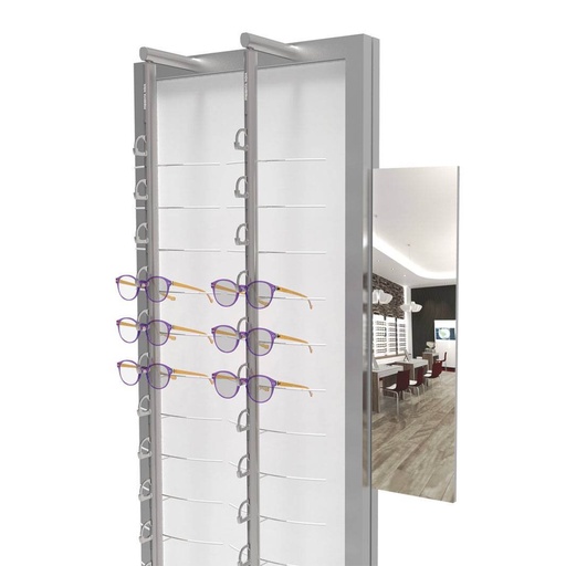 [MF / F.MD] Specchio laterale per espositori indipendenti, doppia faccia, 140x500 mm