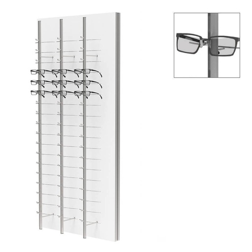 Espositore a parete RR, 3 aste aperte (54), 700x1500x280 mm