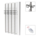 SRC wall display, 4 remote lockable rods (72 frames), 900x1500x280 mm