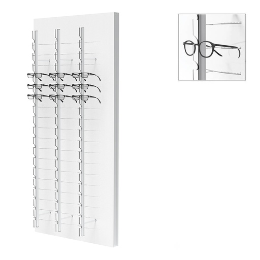 Expositor de pared RT, 3 barras sin cerradura (54), 700x1500x280 mm