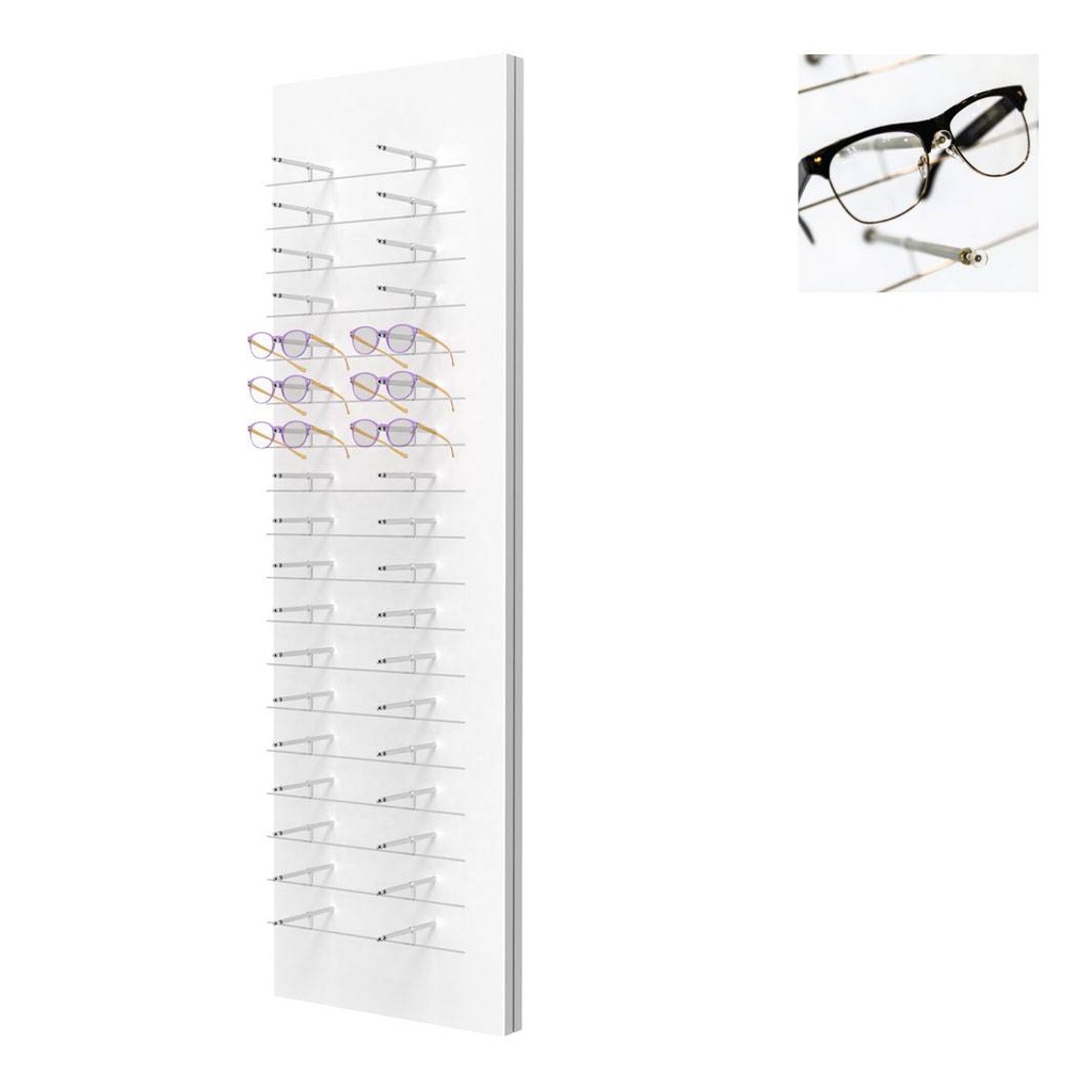 Présentoir mural Multi Pin, 18 fils (36 montures), 450x1500x280 mm