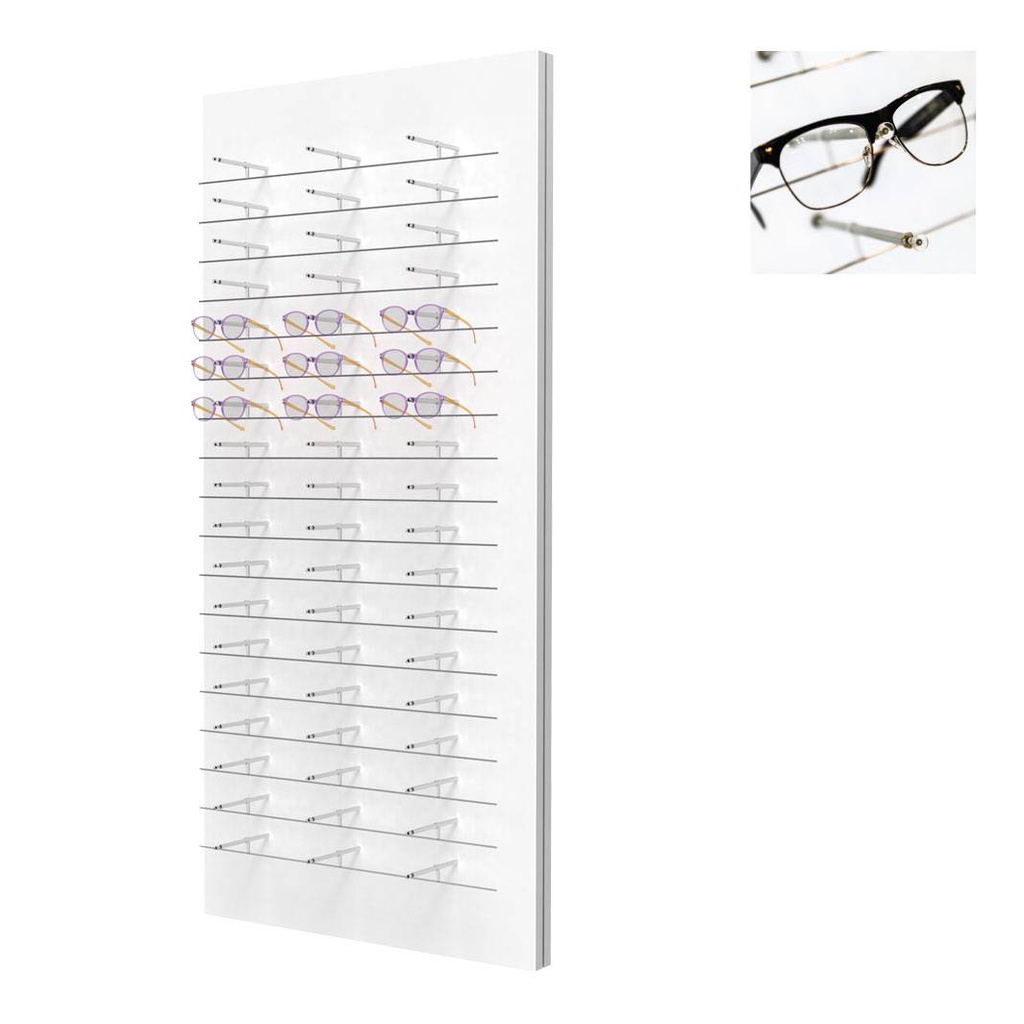 Présentoir mural Multi Pin, 18 fils (54 montures), 700x1500x280 mm