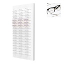 Présentoir mural Multi Pin, 18 fils (54 montures), 700x1500x280 mm