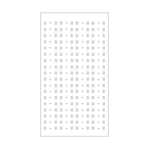 Panneau Pin Solo avec supports pour montures, trous rectangulaires