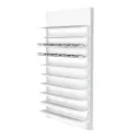 Vivida wall display, 10 LED shelves, acrylic, edge lighting