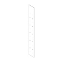 Stripe front with drilled holes, white acrylic