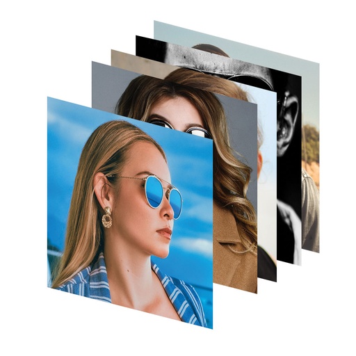 [ST.AF.20 poster] Poster Stripe, pellicola retroilluminata, 5 pz, 200x200 mm