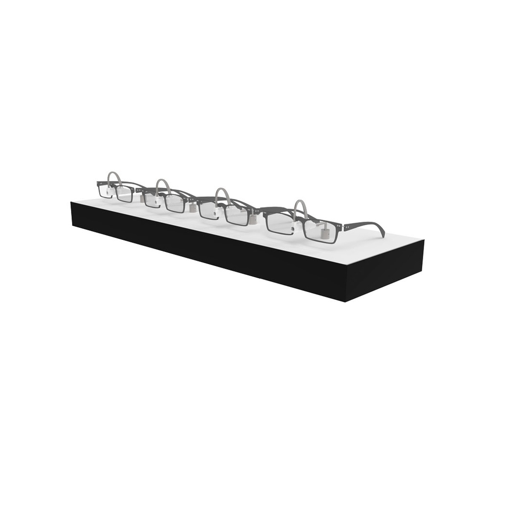 Repisa LED Diverse Single Lock, base magnética